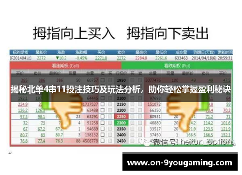 揭秘北单4串11投注技巧及玩法分析，助你轻松掌握盈利秘诀